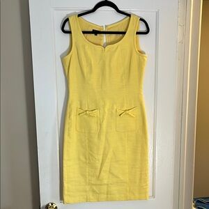 Talbots Yellow Sleeveless Dress